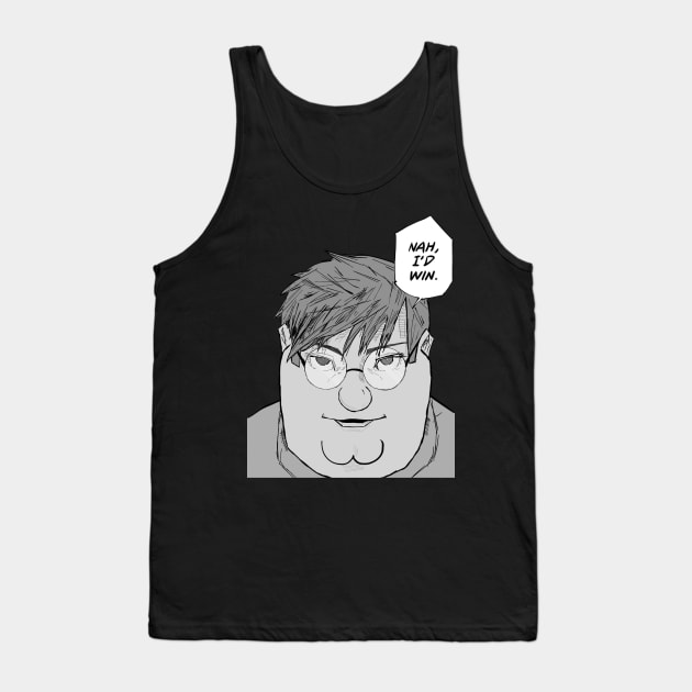 Anime T-Shirt, Jujutsu High Anime Inspired  Nah, I'd Win Peter, Gift for him & her Japanese Shirt, Cool Anime Gift Tank Top by MAKAE